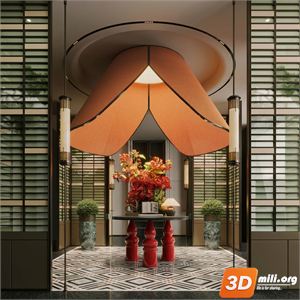 Lobby Decoration Skp Files 
